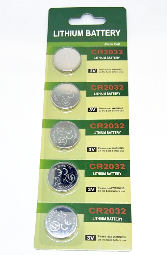 BATERIA CR2032 3V LITHIUM CARTELA COM 5 PECAS