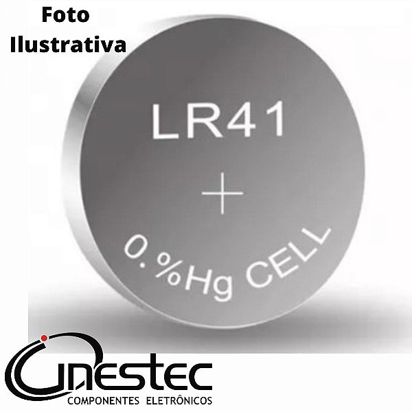 BATERIA LR41 = 392A = 192 = G3 1,5V CADA 2 PILHAS