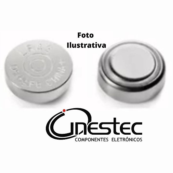 BATERIA LR43 = 386A = 186 = G12  1,5V CADA 2 PILHAS