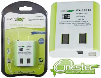 BATERIA REC. 3,6V - 1300MAH (3 X AA) ... - FX-53615