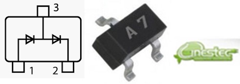 BAV99   SMD  DIODO  CADA 5 PECAS