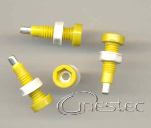 BORNE BANANA 2MM B67  AMARELO