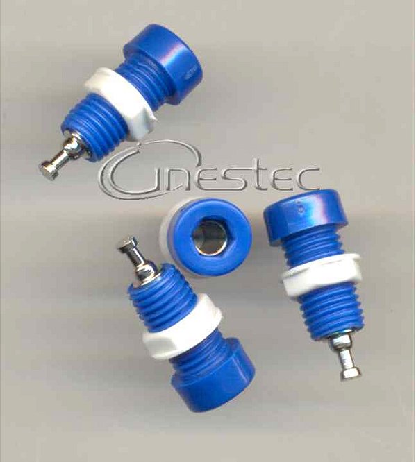 BORNE BANANA 4mm B17 - AZUL