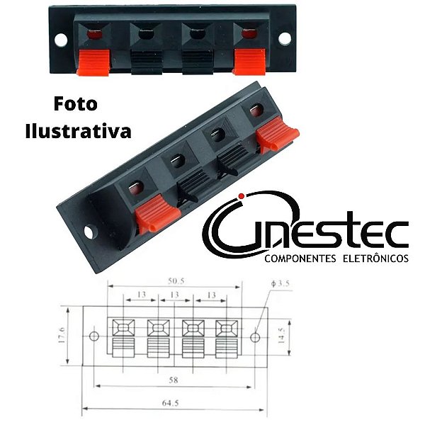 BORNE DE PRESSAO DUPLO 4 SAIDAS - WP4-7