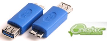 ADAPTADOR  USB A FEMEA X MICRO USB MACHO 5P 3.0