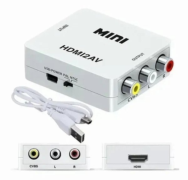 ADAPTADOR / CONVERSOR HDMI FEMEA PARA AV FEMEA
