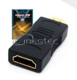ADAPTADOR HDMI MACHO X HDMI FEMEA  GOLD  ST-HDMI-MF