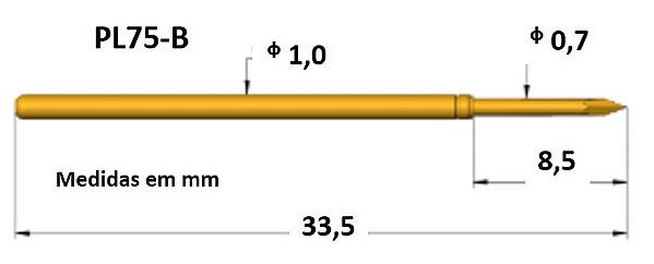 AGULHA DE TESTE PL75-B