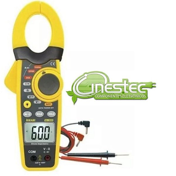 ALICATE AMPERIMETRO DIGITAL PROFISSIONAL HA-3600