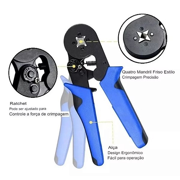 ALICATE CRIMO ILHOS TUBULAR  FRM-ACT4060