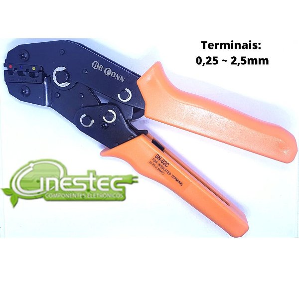 ALICATE PARA CRIMP TERMINAL PRE ISOLADO - SN-02C