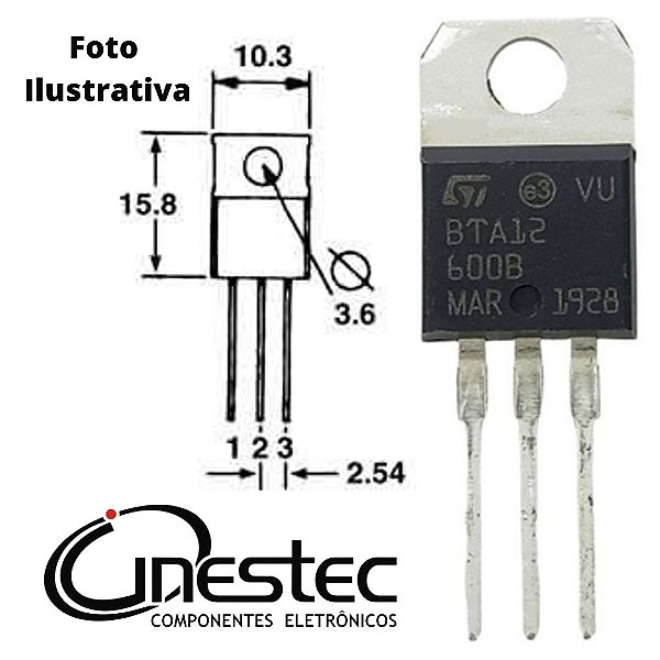 BTA12-600B-TRIAC 12A/600V TO-220 = TIC236M