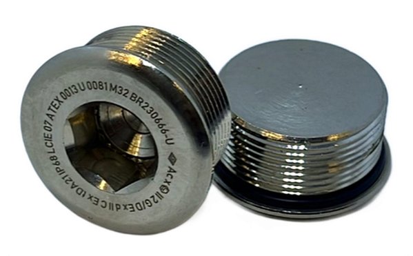 BUJÃO / PLUG SEXTAVADO LATÃO EXD M32 X 1,5