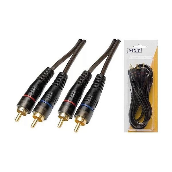 CABO 2RCA 2RCA GOLD 2M CABO DE 4mm