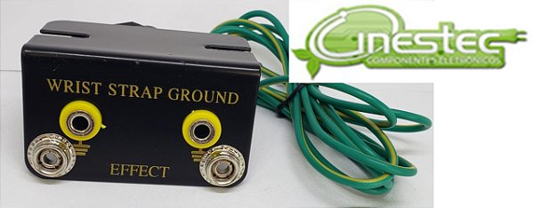 CABO DE ATERRAMENTO COM CHAPA EM L  DUPLO ATERRAMENTO