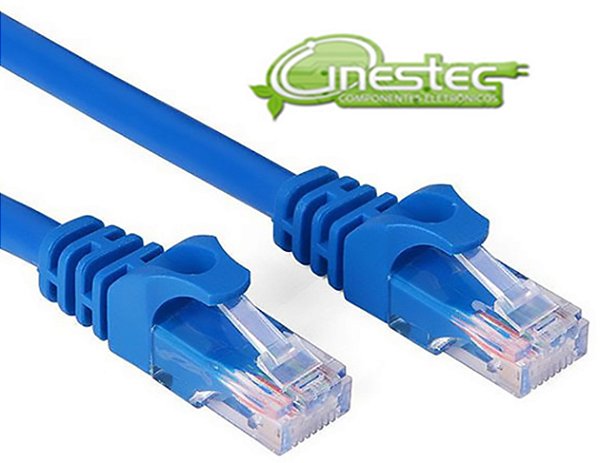 CABO DE REDE  PATCH CORD CAT5E  1,2m  AZUL