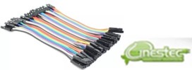 CABO JUMPER FEMEA  FEMEA 10CM  40 CABOS  PARA PROTOTIPOS