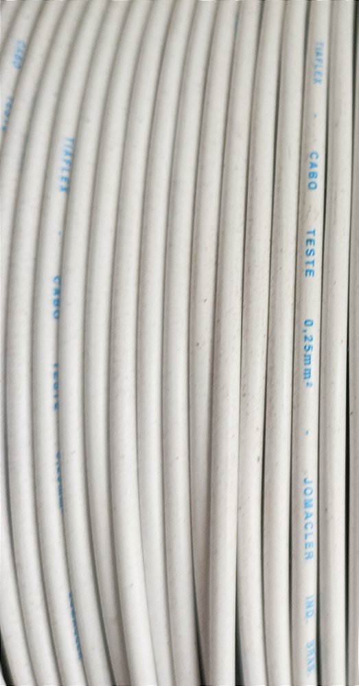 CABO MULTITESTE EMBORRACHADO  0,25mm  BRANCO