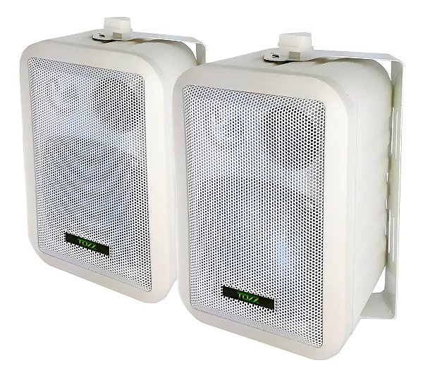 PAR DE CAIXAS ACUSTICA TZCA302  75W (50W RMS)  BRANCO