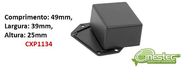 CAIXA PLASTICA ABC - PRETO - MOLD (49X39X25mm)