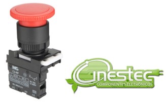 CHAVE BOTAO DE EMERGENCIA COGUMELO PULSANTE 1NF PA017442