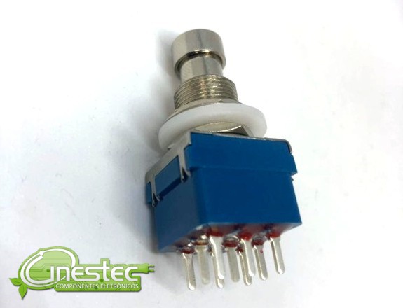 CHAVE FOOT SWITCH PB-24-312P ON-(ON) 9T PARA PLACA 3PDT