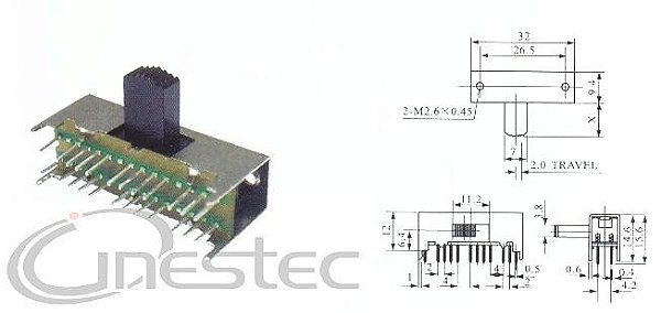 CHAVE FUNCOES 24T 3P EIXO LATERAL  HORIZONTAL