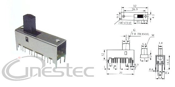 CHAVE FUNCOES 24T 3P EIXO NORMAL  VERTICAL
