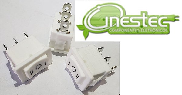 CHAVE GANGORRA 3P 3T 6A BRANCO COM MARCACAO  KCD1-103/B2 / MRS2-1