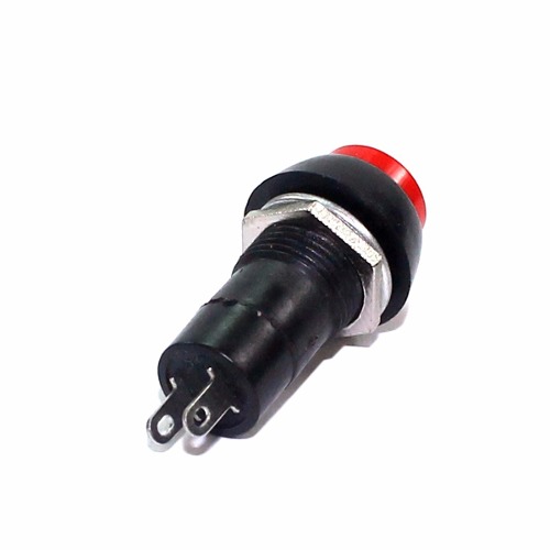 CHAVE PUSH BOTON GRANDE  NA 2T VERMELHO  SEM TRAVA  PBS 16B