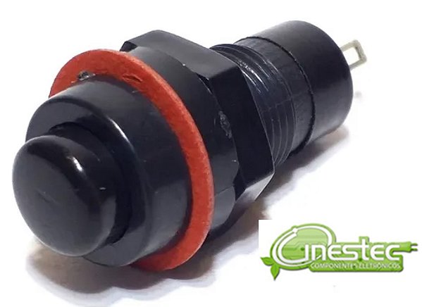 CHAVE PUSH BOTON NA SEM TRAVA 2T PRETO DS-213