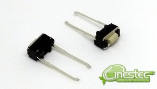 CHAVE TACTIL 2T 180o 3x 6 x 4,3mm TERMINAL LONGO