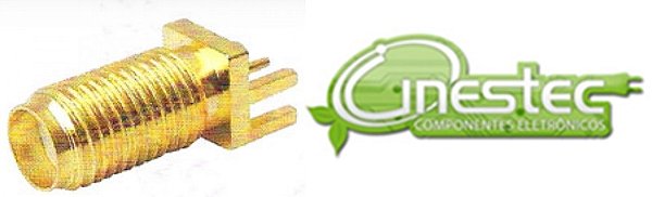 CONECTOR  JACK SMA FEMEA PARA PCI  180 graus