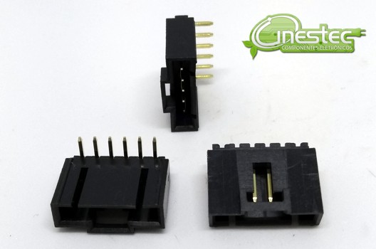CONECTOR 06 PINOS 2,54MM MACHO  WF2542 CADA 5 PECAS