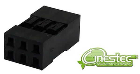 CONECTOR ALOJAMENTO DUPLO MODU 3X3 VIAS