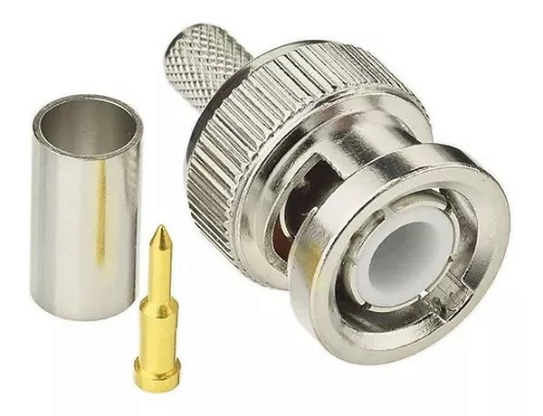 CONECTOR BNC CRIMP MACHO RG59   75R  HBN-001  CP059C