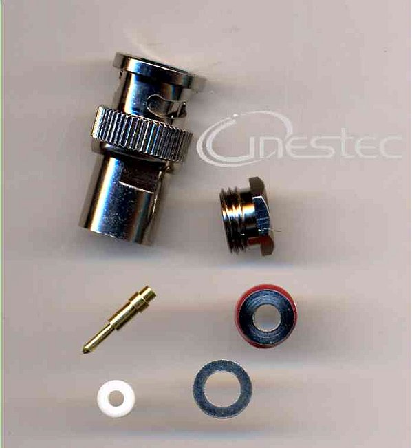 CONECTOR BNC SOLDA MACHO RG59  75R  0,6 / 3,7