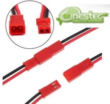 CONECTOR CABO JST 2 PINOS 100mm CONECTORES M x F