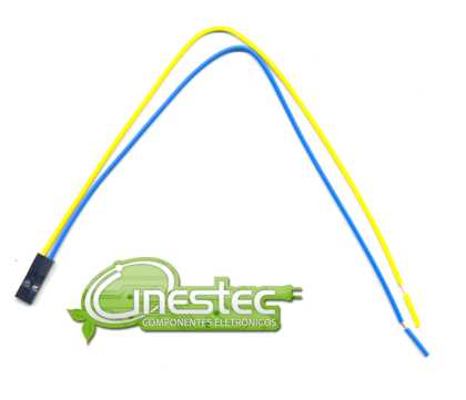 CONECTOR COM FIO  CABO MODU FEMEA 2 VIAS  MO-8500