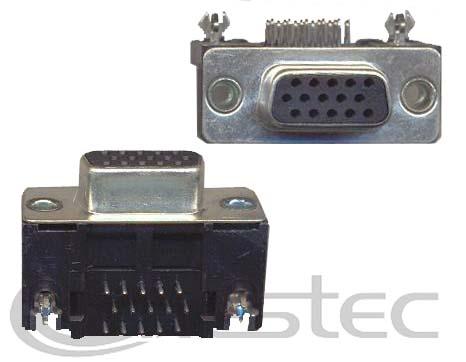 CONECTOR DB15HD VGA F PARA PLACA 90 graus
