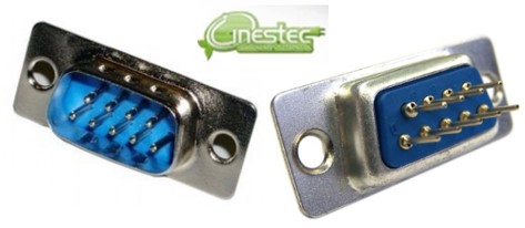 CONECTOR DB9 M PARA PLACA 180 graus