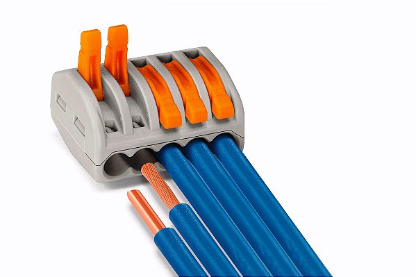 CONECTOR DE DERIVACAO ALAVANCA tipo WAGO  5 TERMINAIS