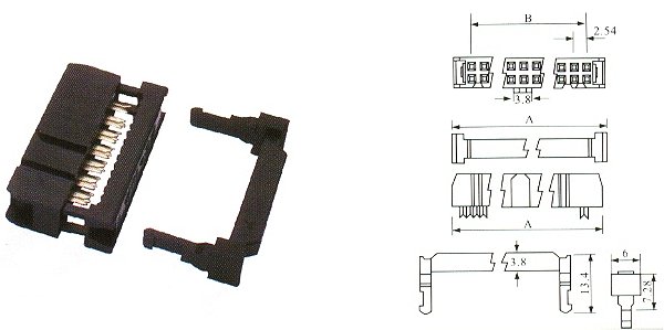 CONECTOR LATCH 26 VIAS COM EJETOR