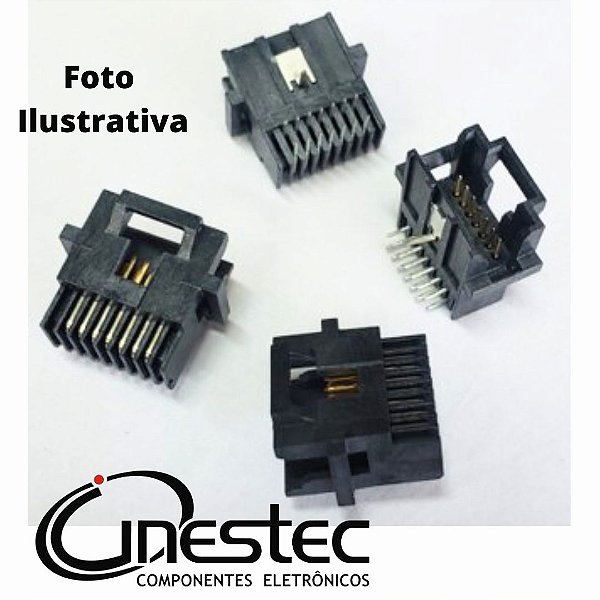 CONECTOR MCP 90° - PLACA 2x7 PINOS