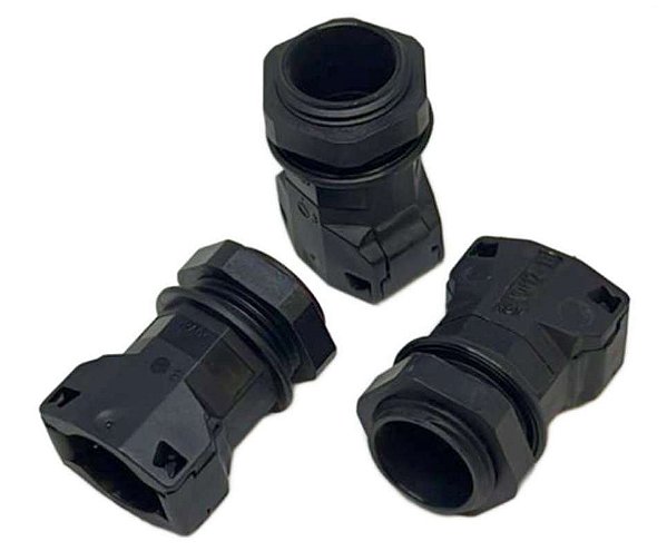 CONEXAO RAPIDA RETA COM CONTRA PORCA M20X1,5 / NW12+13 PRETO