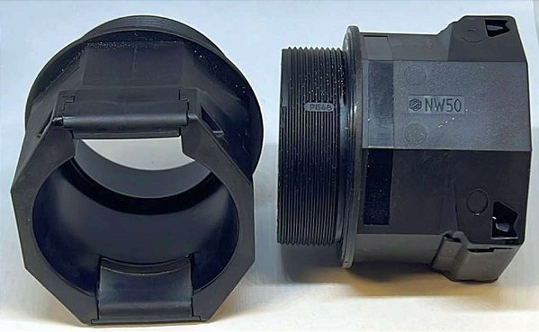 CONEXAO RAPIDA RETO SEM CONTRA PORCA CORRUGADO NW50 PRETA
