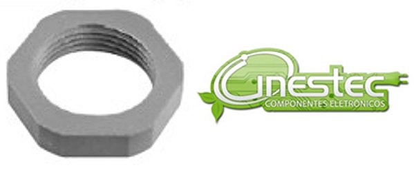 CONTRA PORCA PARA TERMINACAO PA6 M25 x 1,5 - CINZA