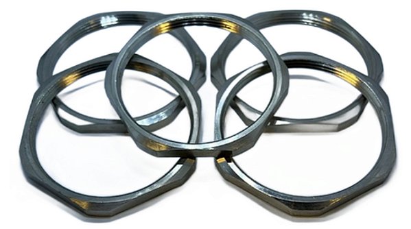 CONTRAPORCA LATAO NIQUEL PG48 KIT COM 5PÇS