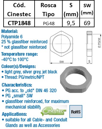 CONTRAPORCA PA6  PG48  CINZA