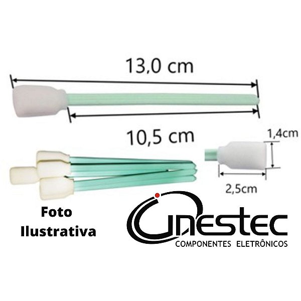 COTONETES PARA LIMPEZA DE PLOTERS - KIT 05 PECAS